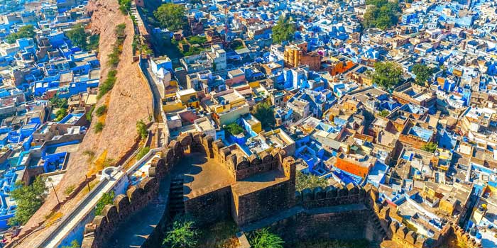 Jodhpur ist eine Verschmelzung von Land und Stadt